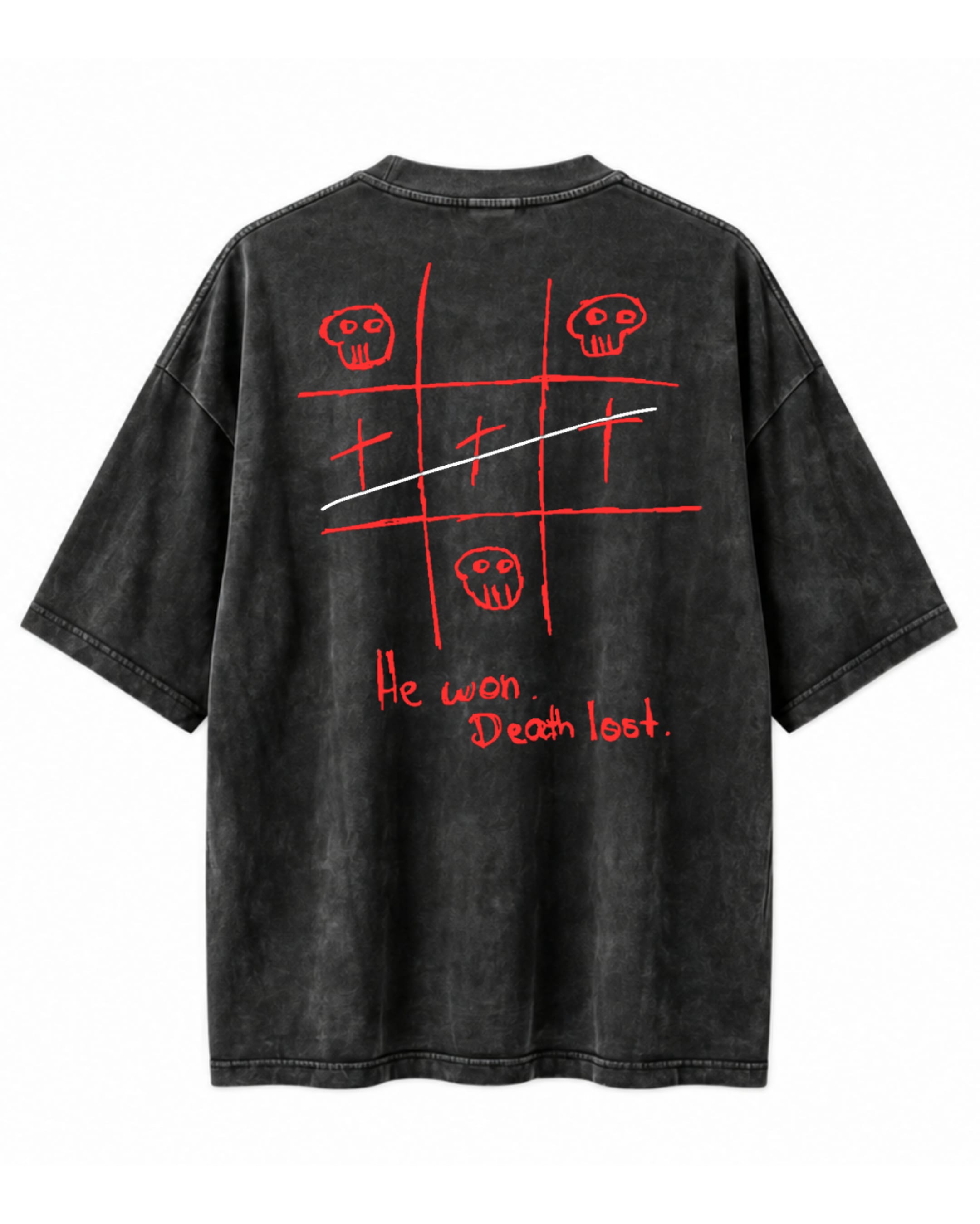 Tic Tac Toe Tee, back view