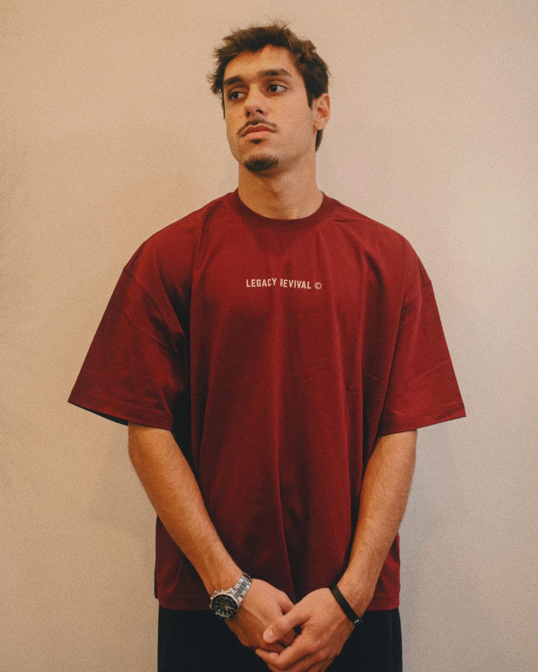 Revival tee worn, front